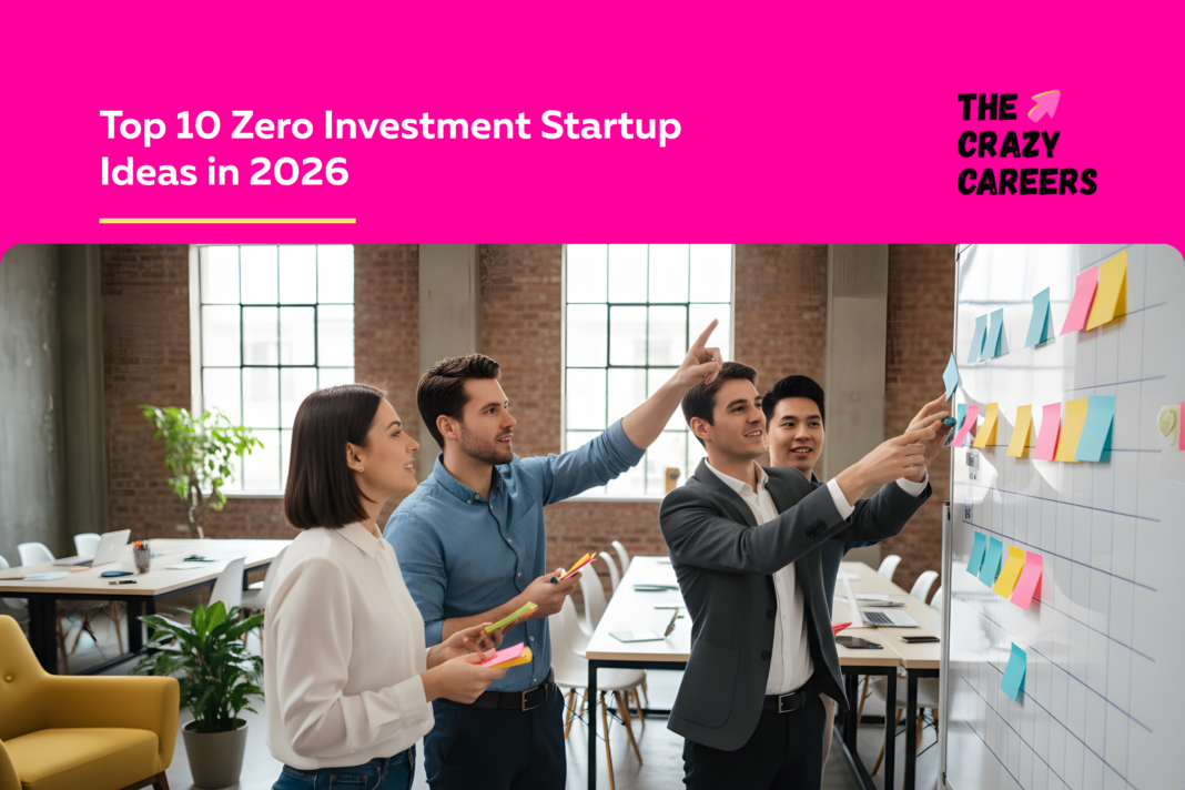 Top 10 Zero Investment Startup Ideas in 2026